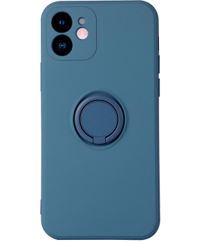 Silikonski ovitek Liquid Ring za iPhone 13 6.1 - modra - slika 4