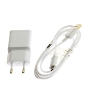 SAMSUNG polnilec EP-TA200EWE 15W s kablom MicroUSB ECB-DU4EWE 1,5m - bel - slika 2