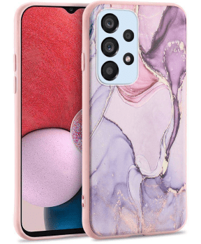 Silikonski ovitek Marmor za Samsung Galaxy A25 - roza - slika 2