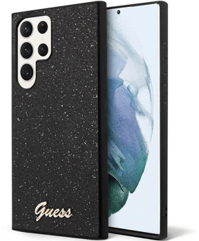GUESS GUHCS24LHGGSHK ovitek za Samsung Galaxy S24 Ultra 5G - črn z bleščicami - slika 2