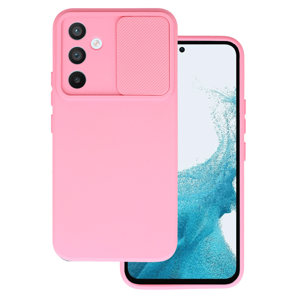 Onasi Lens Cover silikonski ovitek zaščita za Samsung Galaxy A35 - roza