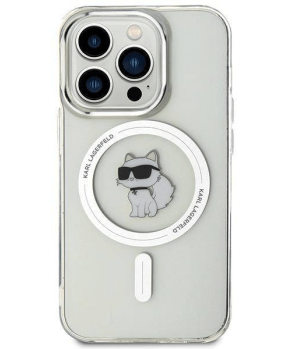 Originalen KARL LAGERFELD MagSafe ovitek iPhone 15 Pro - Karls full body - prozoren - KLHMP15LHFCCNOT - slika 4