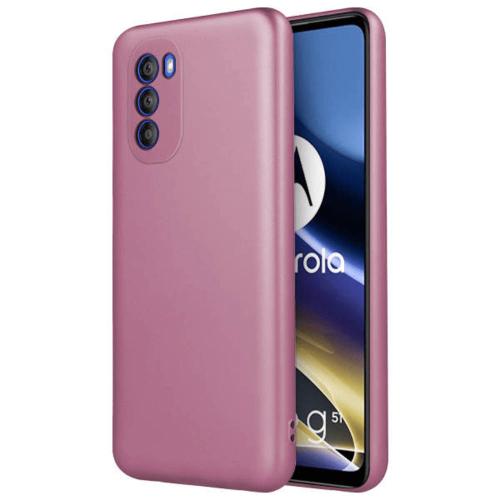 Silikonski ovitek Metalik za Samsung Galaxy A35 - roza