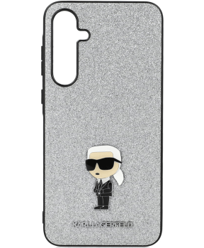 Originalen KARL LAGERFELD ovitek Samsung Galaxy A35 - Karl full body - srebrn ovitek z belščicami - KLHCSA35GCNPSG - slika 2