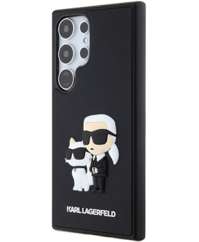 Originalen KARL LAGERFELD ovitek Samsung Galaxy S24 Ultra 5G - IML NFT Karls Full Body - črn silikonska zaščita - KLHCS24L3DRKCNK - slika 2