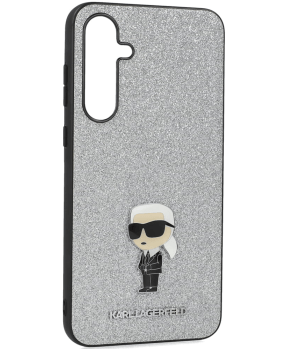 Originalen KARL LAGERFELD ovitek Samsung Galaxy A35 - Karl full body - srebrn ovitek z belščicami - KLHCSA35GCNPSG - slika 3