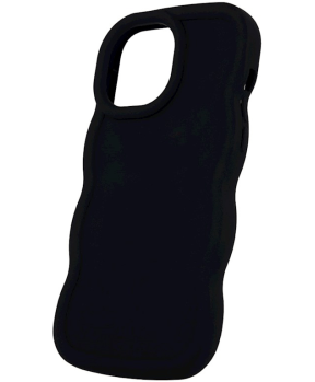Bubble silikonski ovitek za iPhone 16 Plus - črn - slika 2