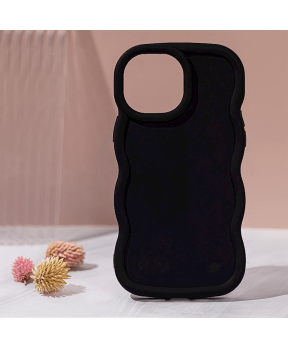 Bubble silikonski ovitek za iPhone 16 Plus - črn - slika 5