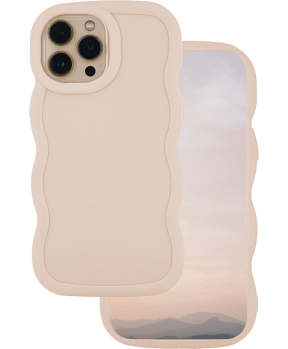 Bubble silikonski ovitek za iPhone 15 - bež - slika 3