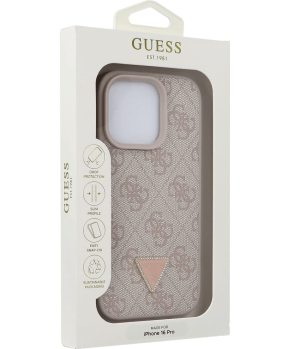 Originalni GUESS ovitek GUHCP16LP4TDPP za iPhone 16 Pro - Leather - roza - slika 2