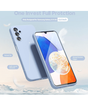 Silikonski ovitek za Samsung Galaxy A16 - mat liquid svetlo moder - slika 3