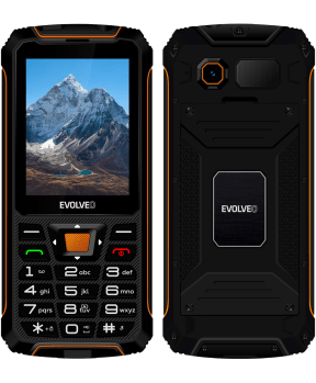EVOLVEO StrongPhone SGP-Z6 telefon na tipke - črno oranžen - slika 2