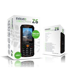 EVOLVEO StrongPhone SGP-Z6 telefon na tipke - črno oranžen - slika 3