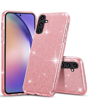 Silikonski ovitek z bleščicami Bling za Samsung Galaxy A16 - roza - slika 2