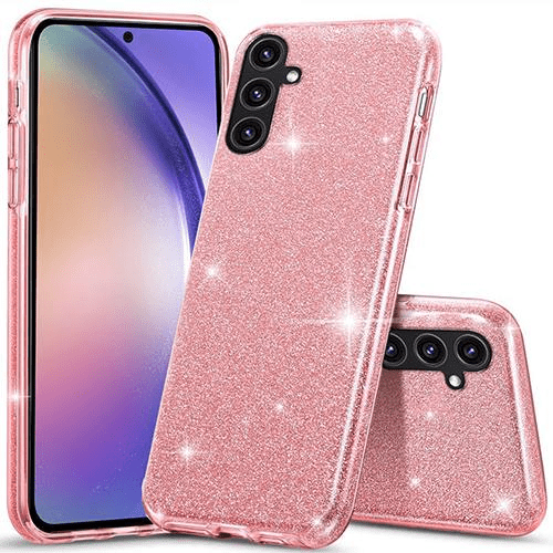 Silikonski ovitek z bleščicami Bling za Samsung Galaxy A16 - roza