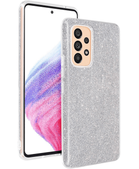 Silikonski ovitek z bleščicami Bling za Samsung Galaxy A16 - srebrna - slika 2