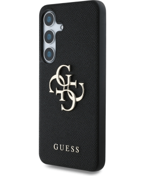 GUESS GUHCS25MPGT4MBK ovitek za Samsung Galaxy S25 Plus 5G - Grained - črn - slika 3