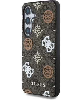 Originalni GUESS ovitek GUHMS25LP4PWPW za Samsung Galaxy S25 Ultra 5G - MagSafe - Stamp - PU - rjav - slika 3