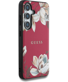 Originalni GUESS ovitek za Samsung Galaxy S25 5G - MagSafe - Printed Flower - pink - GUHMS25SPGNMPLMF - slika 5