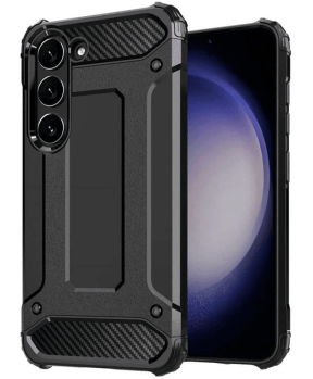 Silikonski ovitek Carbon Armor za Samsung Galaxy S24 Ultra 5G - črn - slika 2