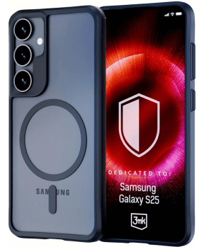 3MK Satin Armor Case silikonski ovitek za Samsung Galaxy S25 5G - prozorno črn - slika 2