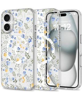 Clear Case Aurora Flower za iPhone 16 MagSafe - prozoren - slika 2