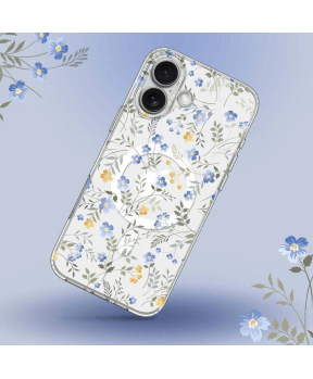 Clear Case Aurora Flower za iPhone 16 MagSafe - prozoren - slika 3