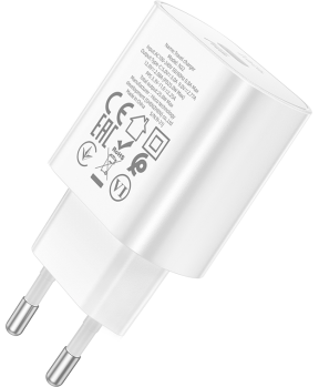 Hoco polnilec adapter N22 Jetta PD 25W Type C za Samsung - bel - slika 4