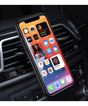 Silikonski ovitek Armor Ring z zaščito kamere za iPhone 16e - črn - slika 4