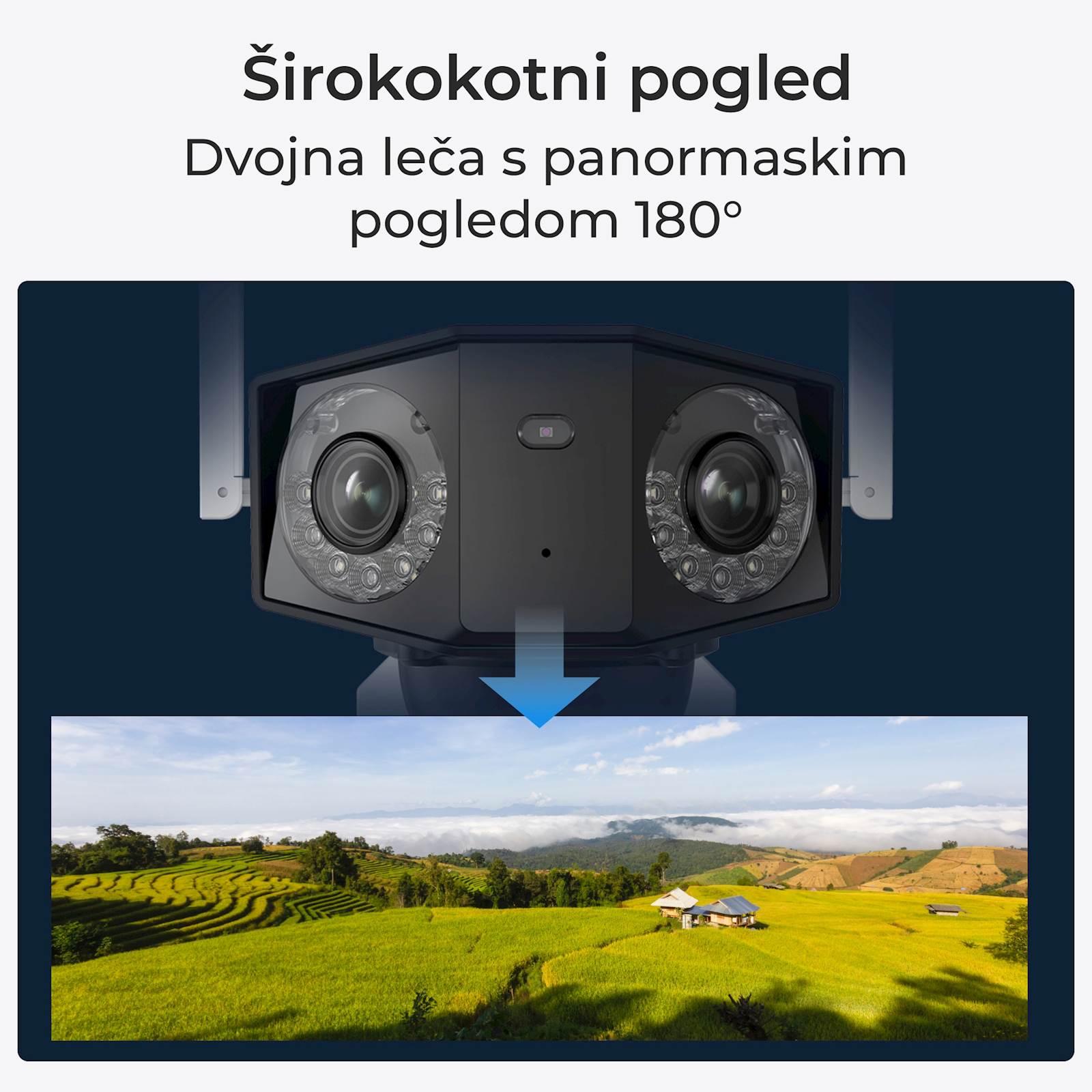 Reolink IP Kamera DUO serija G750 LTE 3G/4G, Dvojna leča 180° pogled, 4K, Barvni nočni vid - slika 2