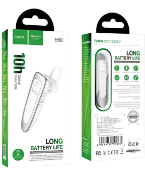 Hoco E60 poslovna bluetooth slušalka - bela - slika 3