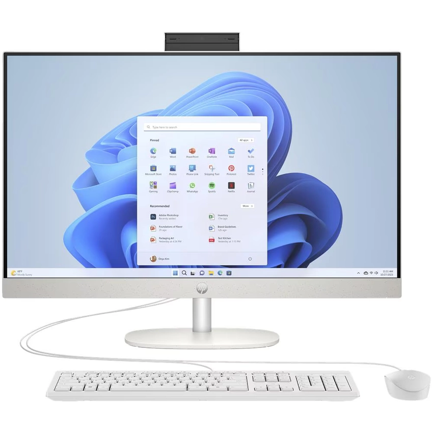Računalnik HP All-in-One 24-cr0027nf | R5-7520U / AMD Ryzen™ 5 / RAM 16 GB / SSD Disk - HP Renew, Outlet - Odprta embalaža