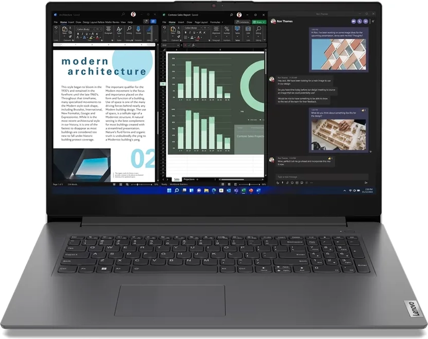 Prenosnik Lenovo V17 G4 IRU | i3-1315U | 8GB RAM/SSD 256GB | Win 11 Pro / i3 / RAM 8 GB / SSD Disk / 17,3″ FHD - Lenovo Refurbished, Outlet - Odprta embalaža