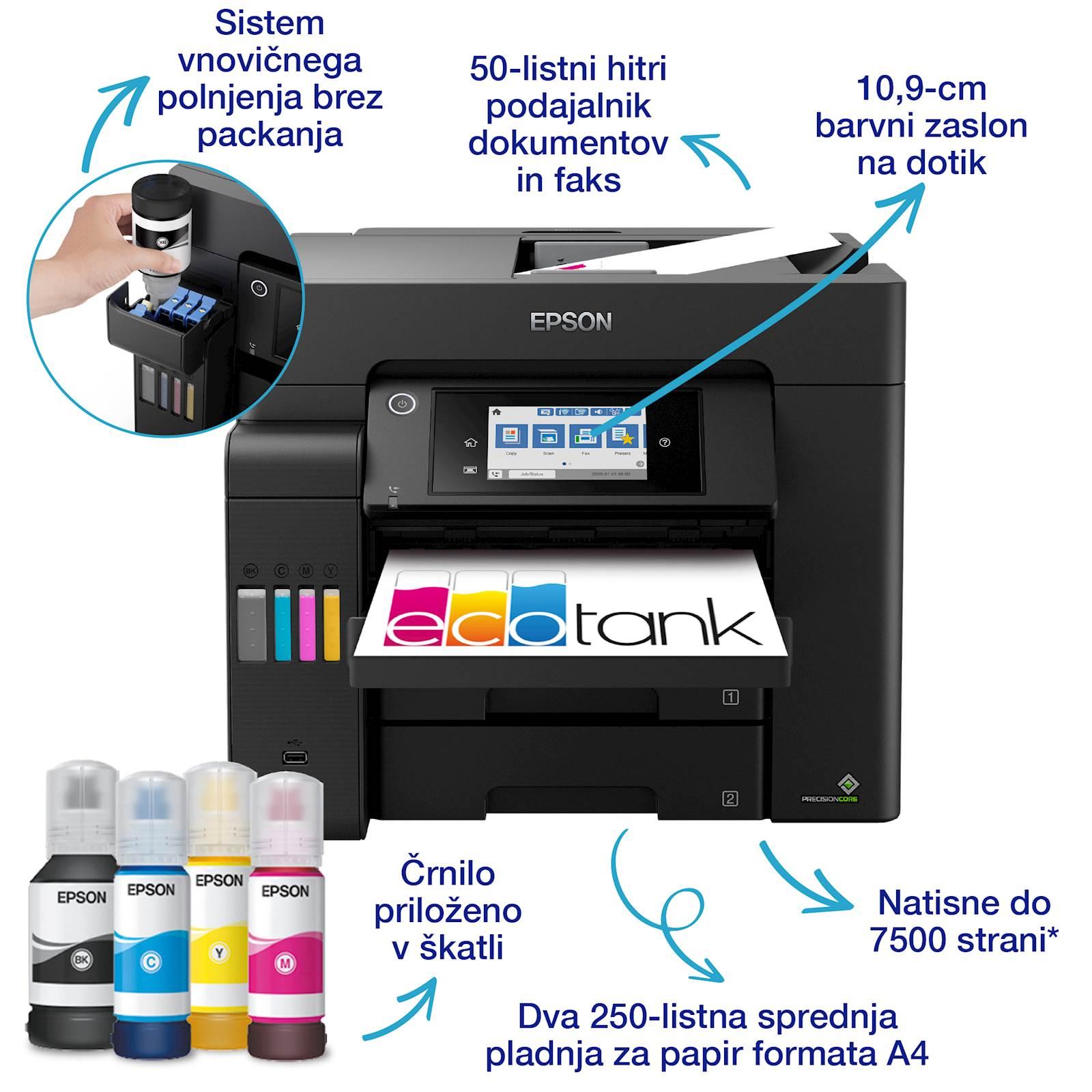Večfunkcijska brizgalna naprava EPSON EcoTank ITS L6550 - slika 3