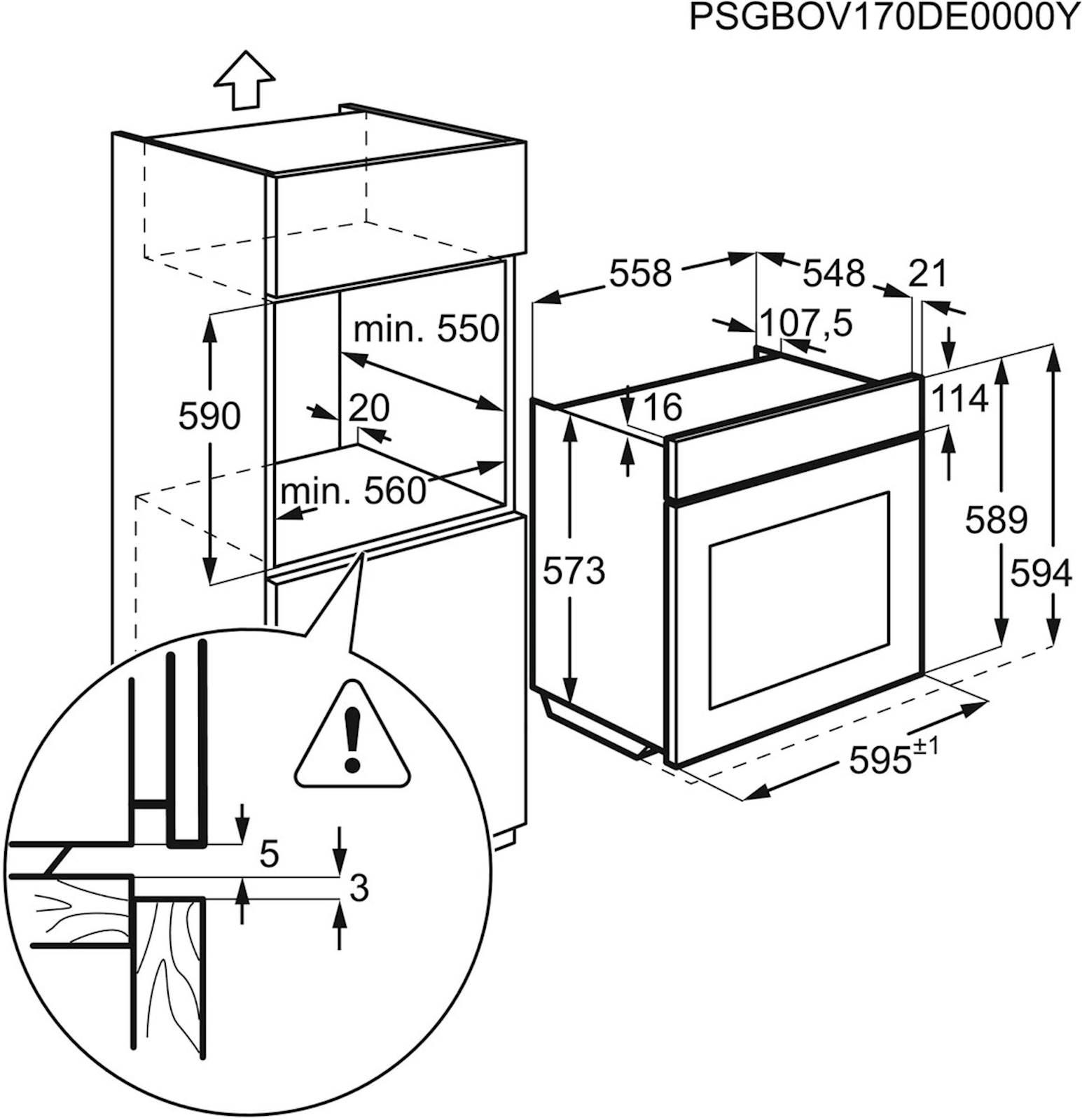 Vgradna pečica Electrolux EOD6P77WX, piroliza, WiFi - slika 5