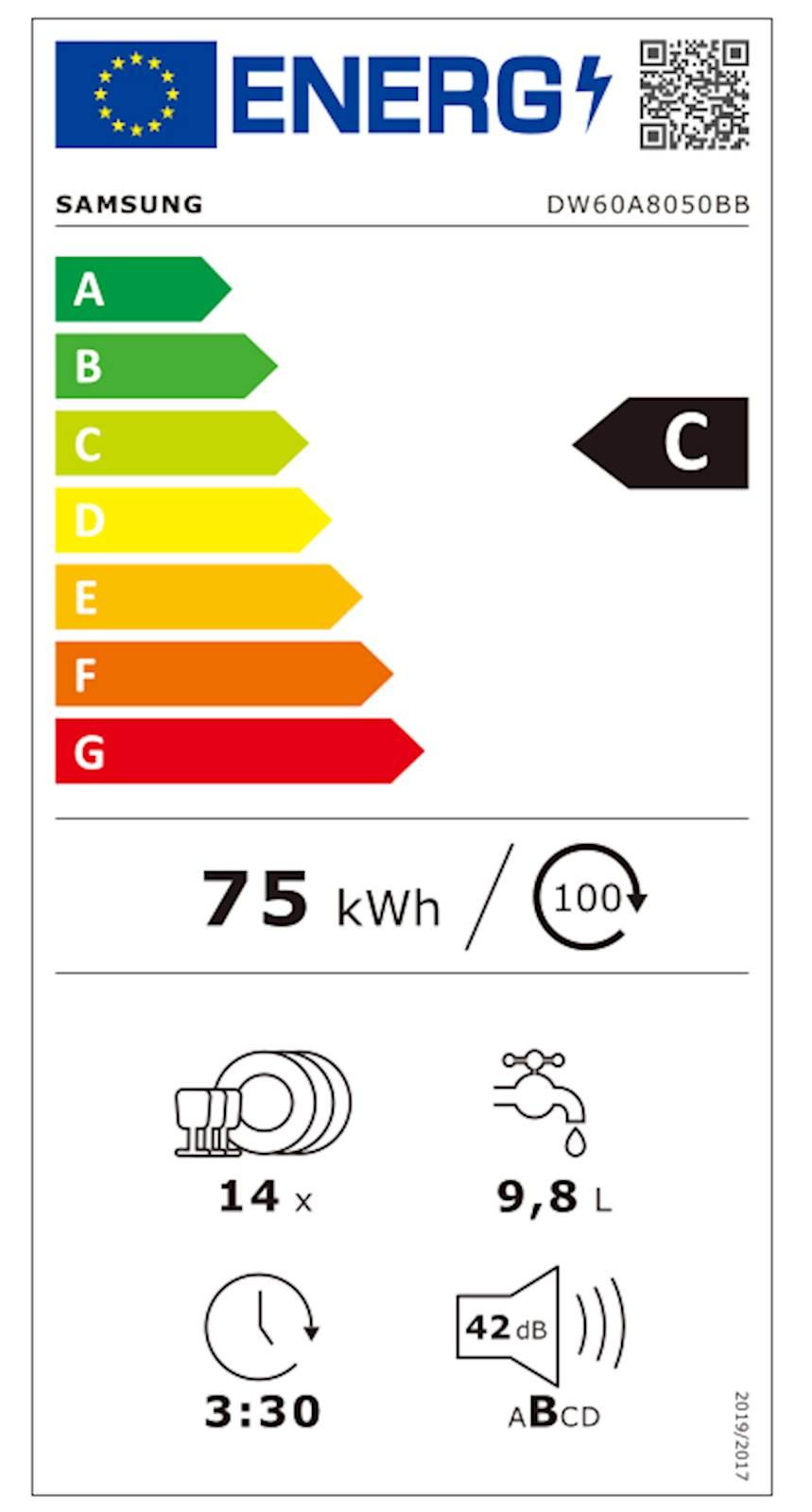 Vgr. pom. stroj Samsung DW60A8050BB/EO, 42 db - slika 7