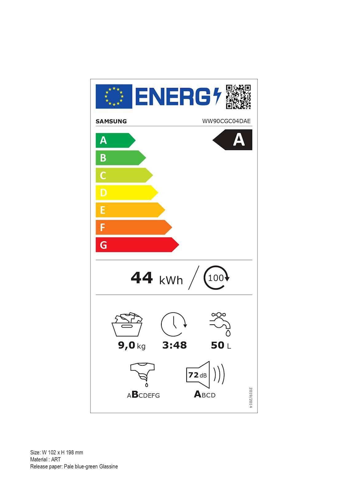 Pralni stroj Samsung WW90CGC04DAELE, 9kg - slika 10