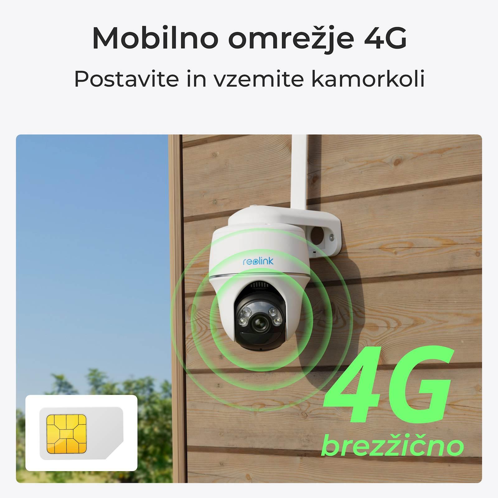 Reolink IP Kamera GO serija G430 5MP, Zunanja, Baterijska, 4G LTE, 355° Pan & 140° Tilt - slika 3