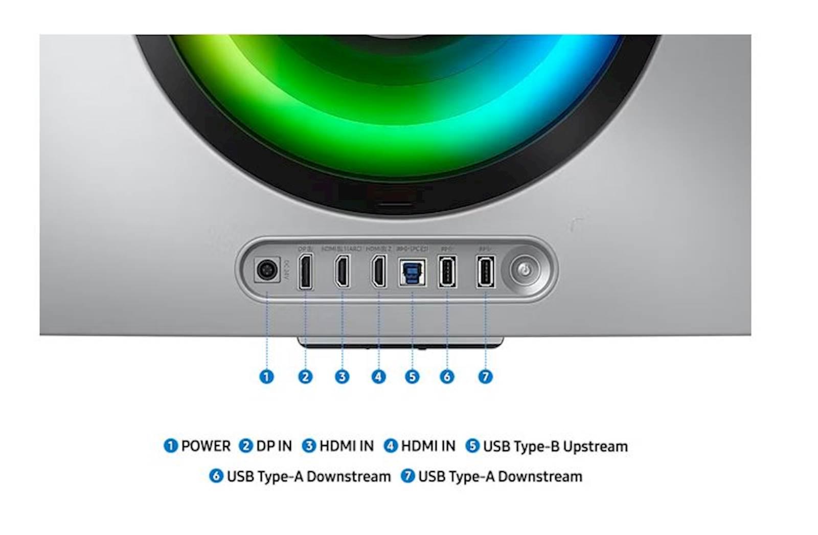 Monitor Samsung 34" OLED G85SD Odyssey G8 ukrivljen, 3440x1440, 2x HDMI, DP, USB, Wi-Fi - slika 3