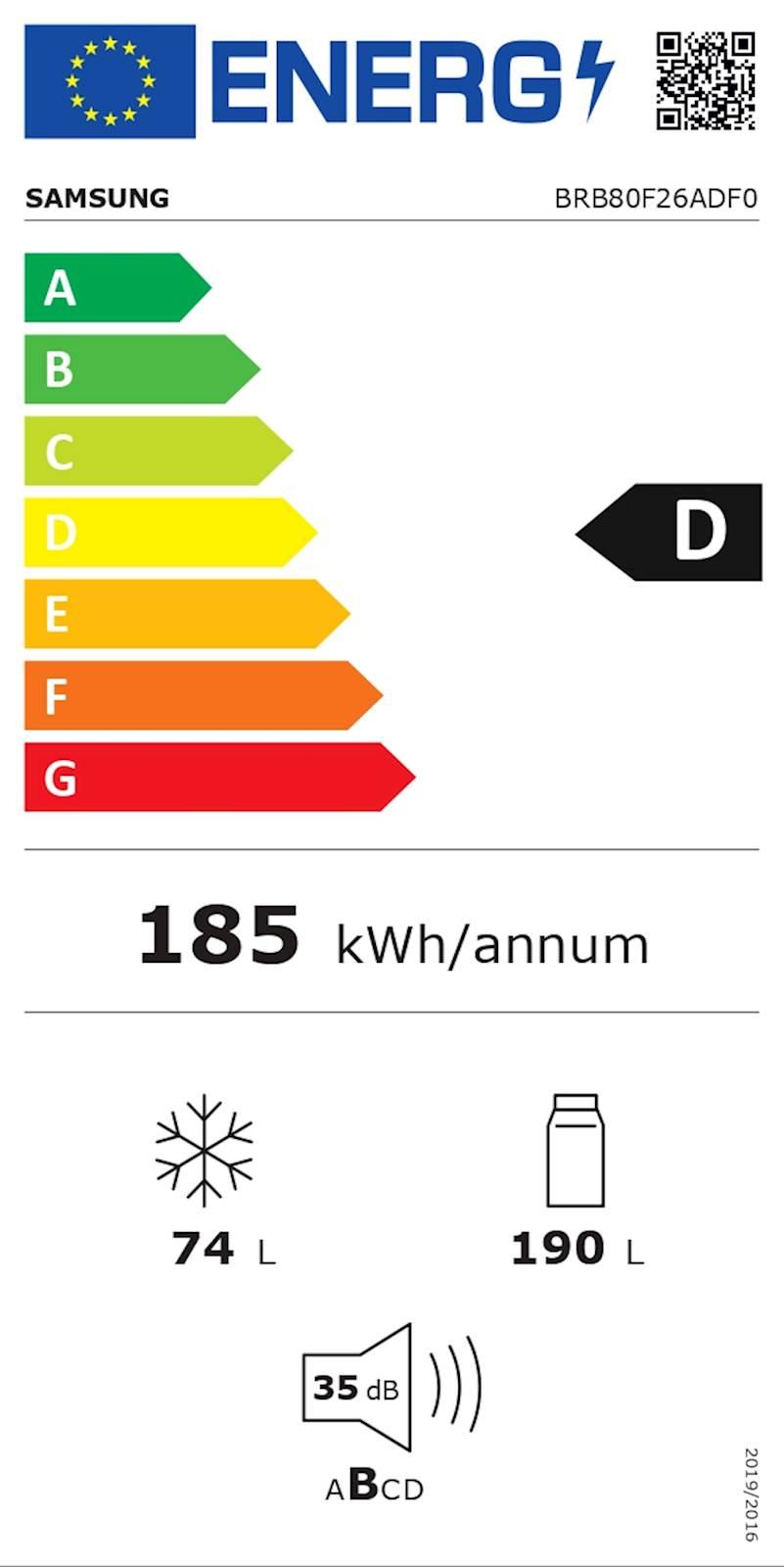 Vgradni hlad. Samsung BRB80F26ADF0EO, No Frost, D, WiFi - slika 11