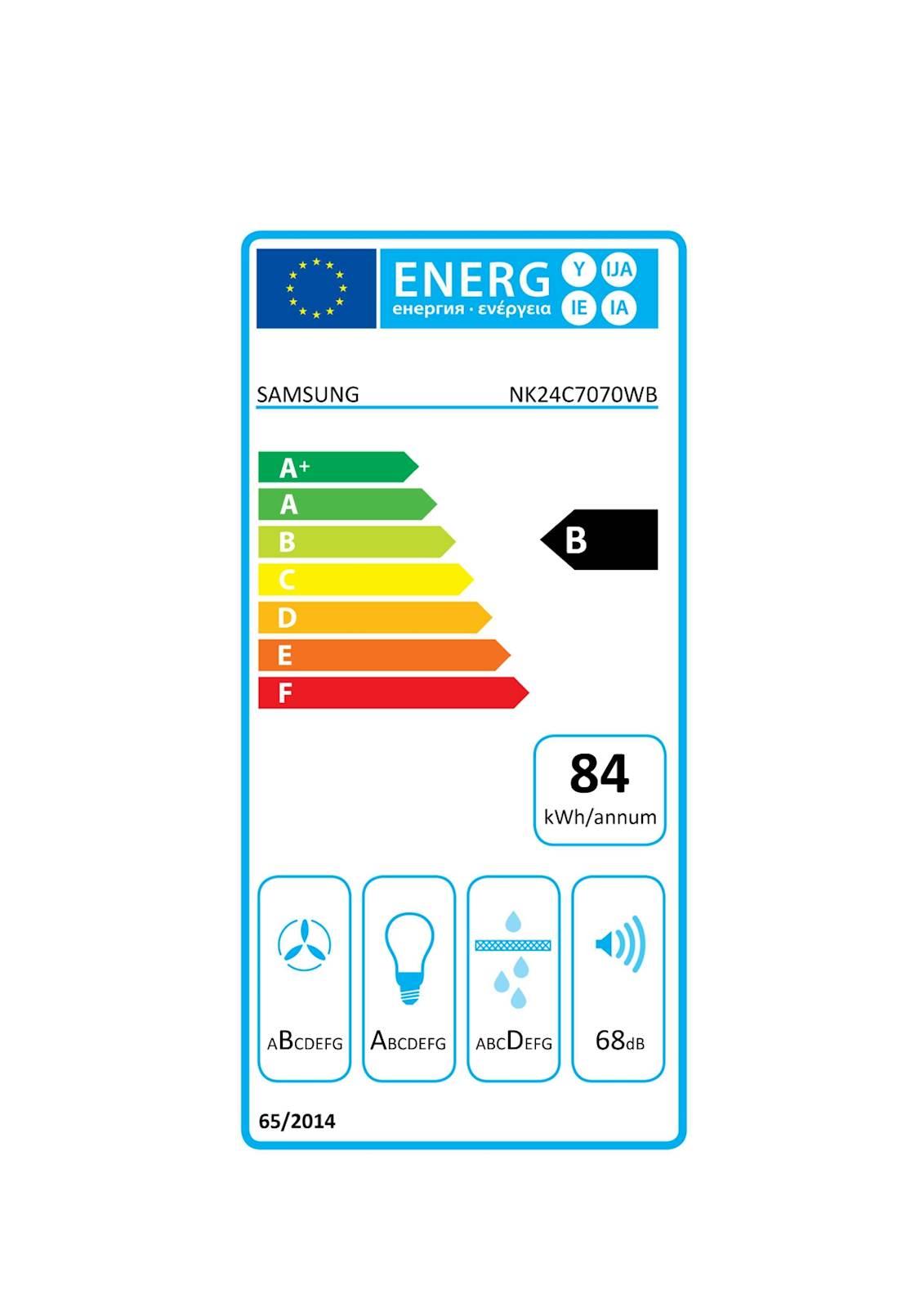 Kuhinjska napa Samsung NK24C7070WB/UR, črna, 60 cm - slika 7