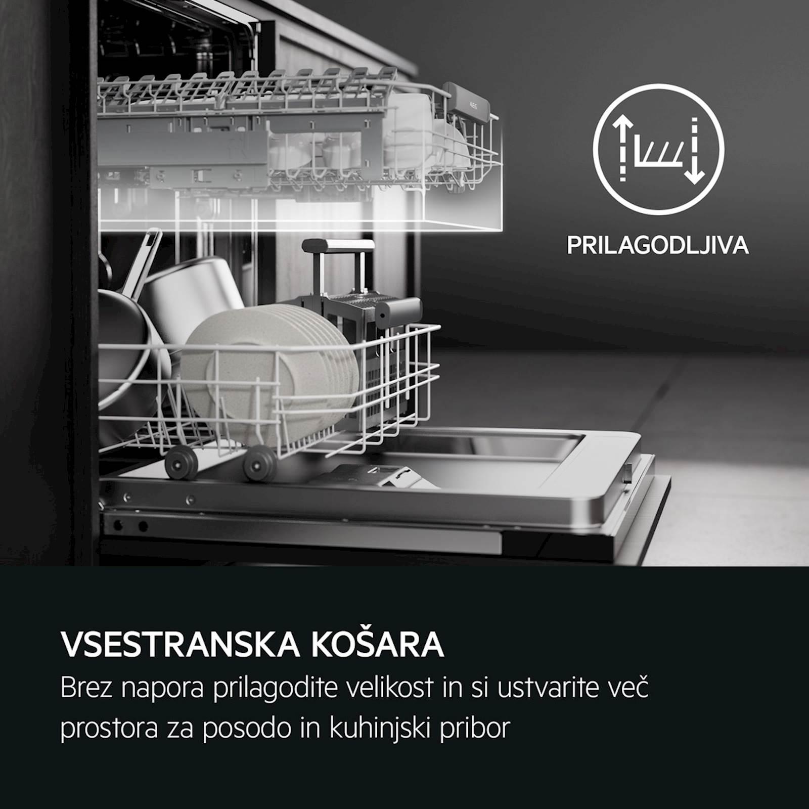 Vgradni pomivalni stroj AEG FSB53907Z, inverter - slika 4