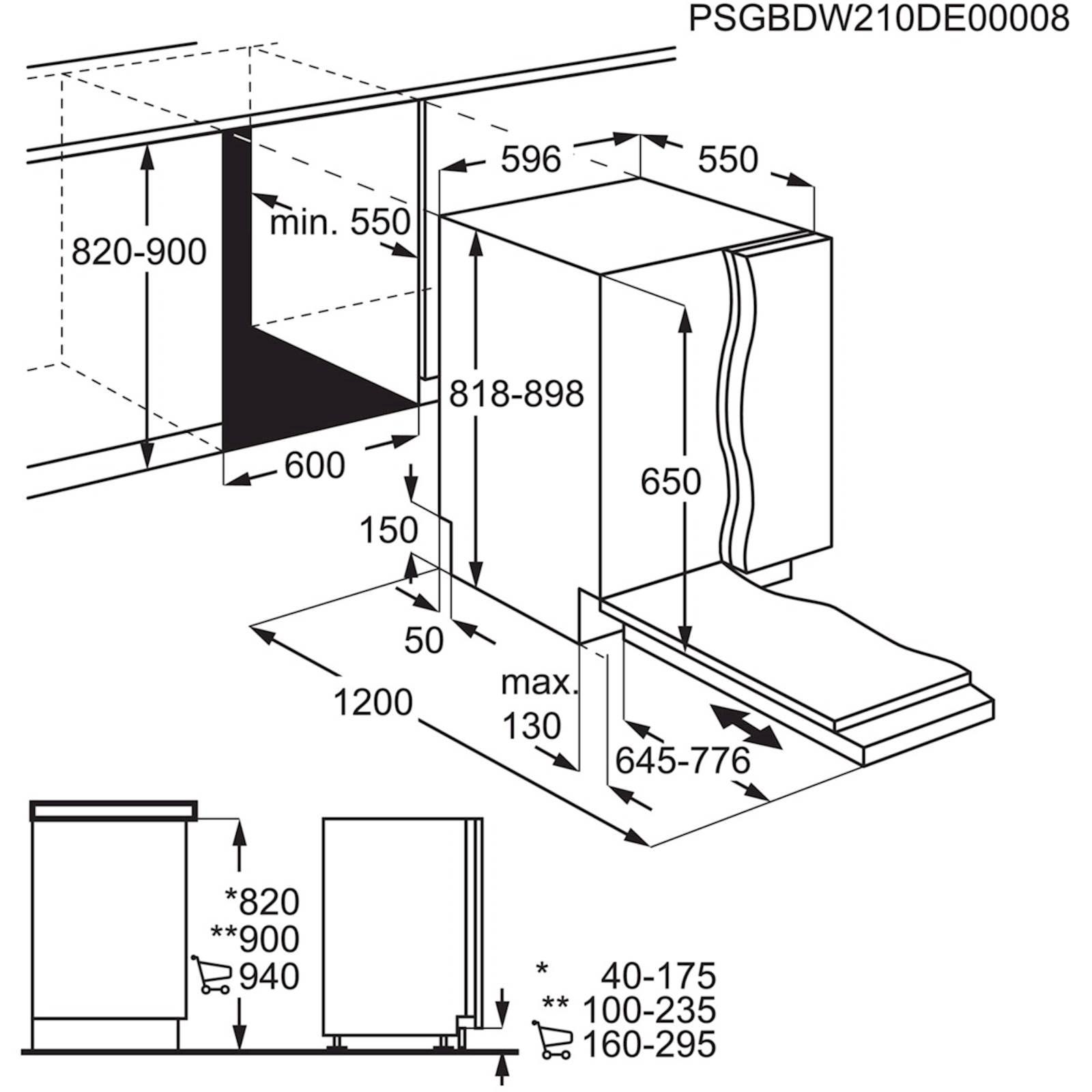 Vgradni pomivalni stroj AEG FSB53907Z, inverter - slika 9