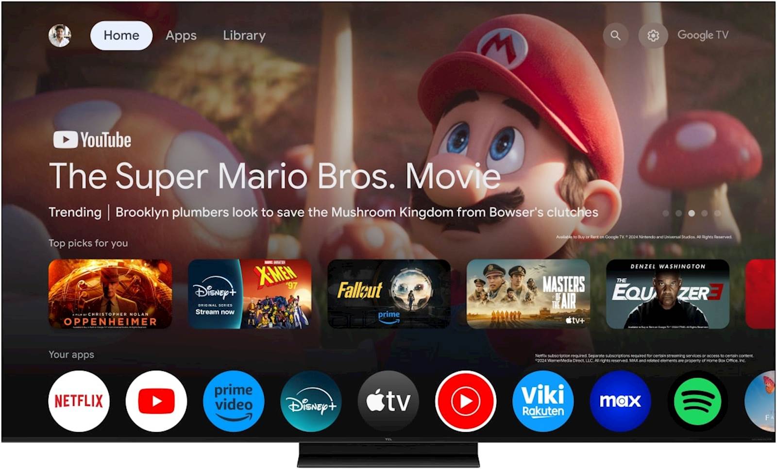 TCL 4K QD-Mini LED HDR PREMIUM 55C79K, Google TV, 144Hz, Ozvočeno z Bang & Olufsen - slika 11
