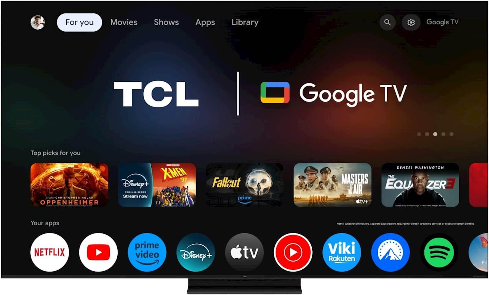 TCL 4K QD-Mini LED HDR PREMIUM 55C79K, Google TV, 144Hz, Ozvočeno z Bang & Olufsen - slika 7