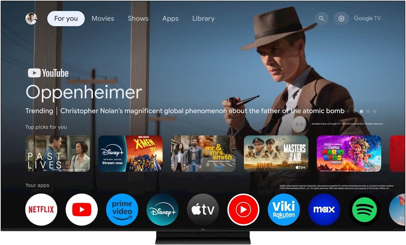 TCL 4K QD-Mini LED HDR PREMIUM 55C79K, Google TV, 144Hz, Ozvočeno z Bang & Olufsen - slika 8