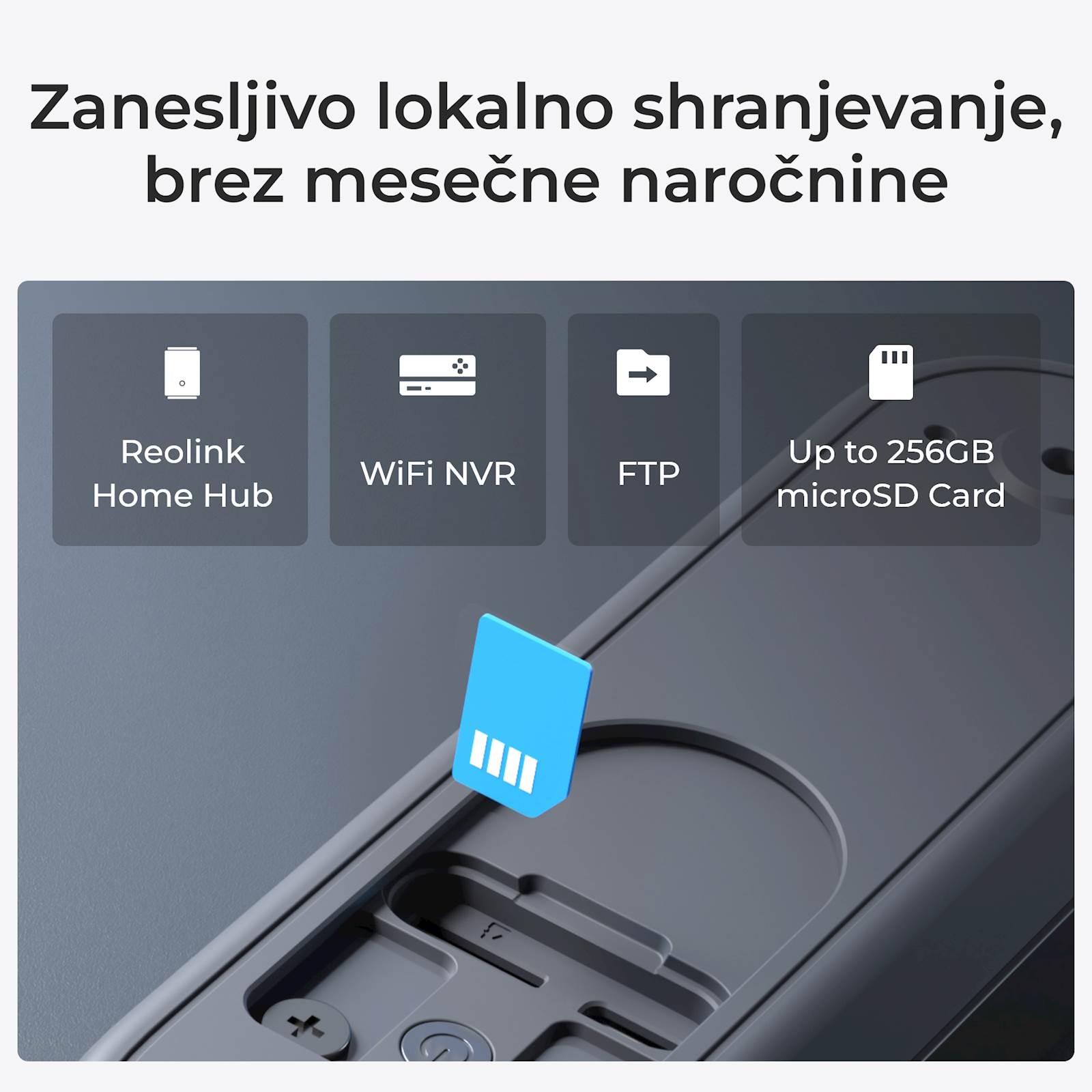 Reolink pametni zvonec D340B+ zvonček, 2K, Baterijska,PIR, IP65. - slika 8