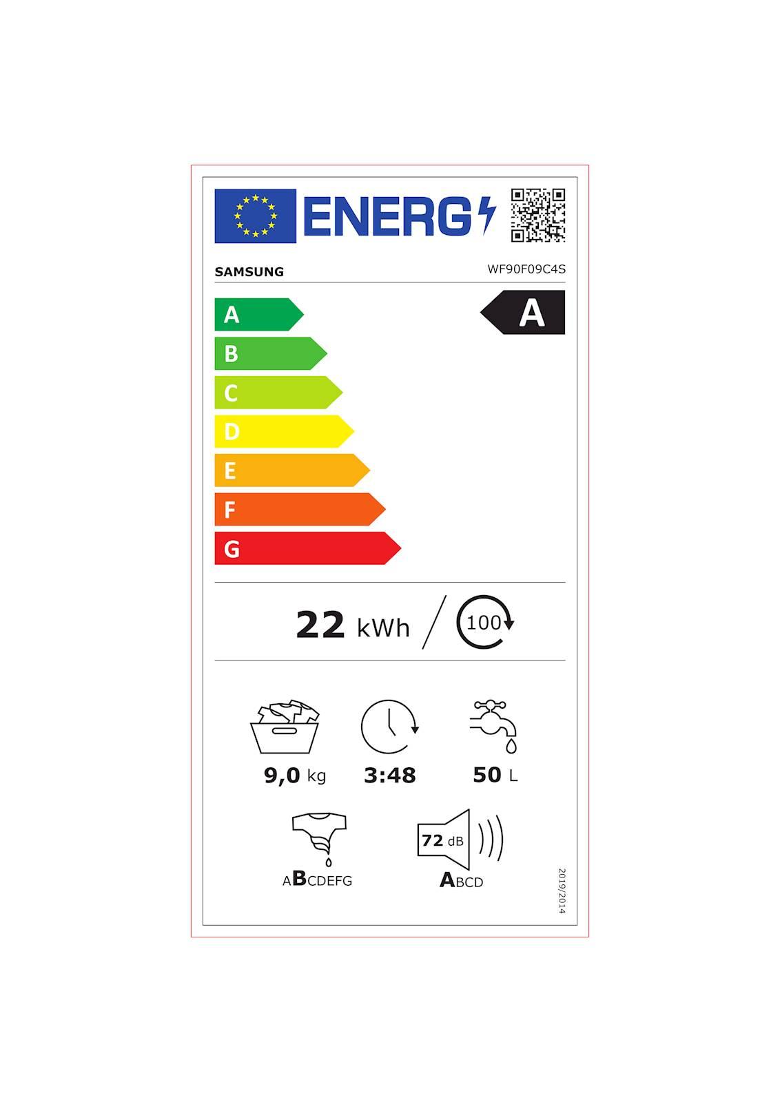Pralni stroj Samsung WF90F09C4SU4, AI, 9 kg - slika 7