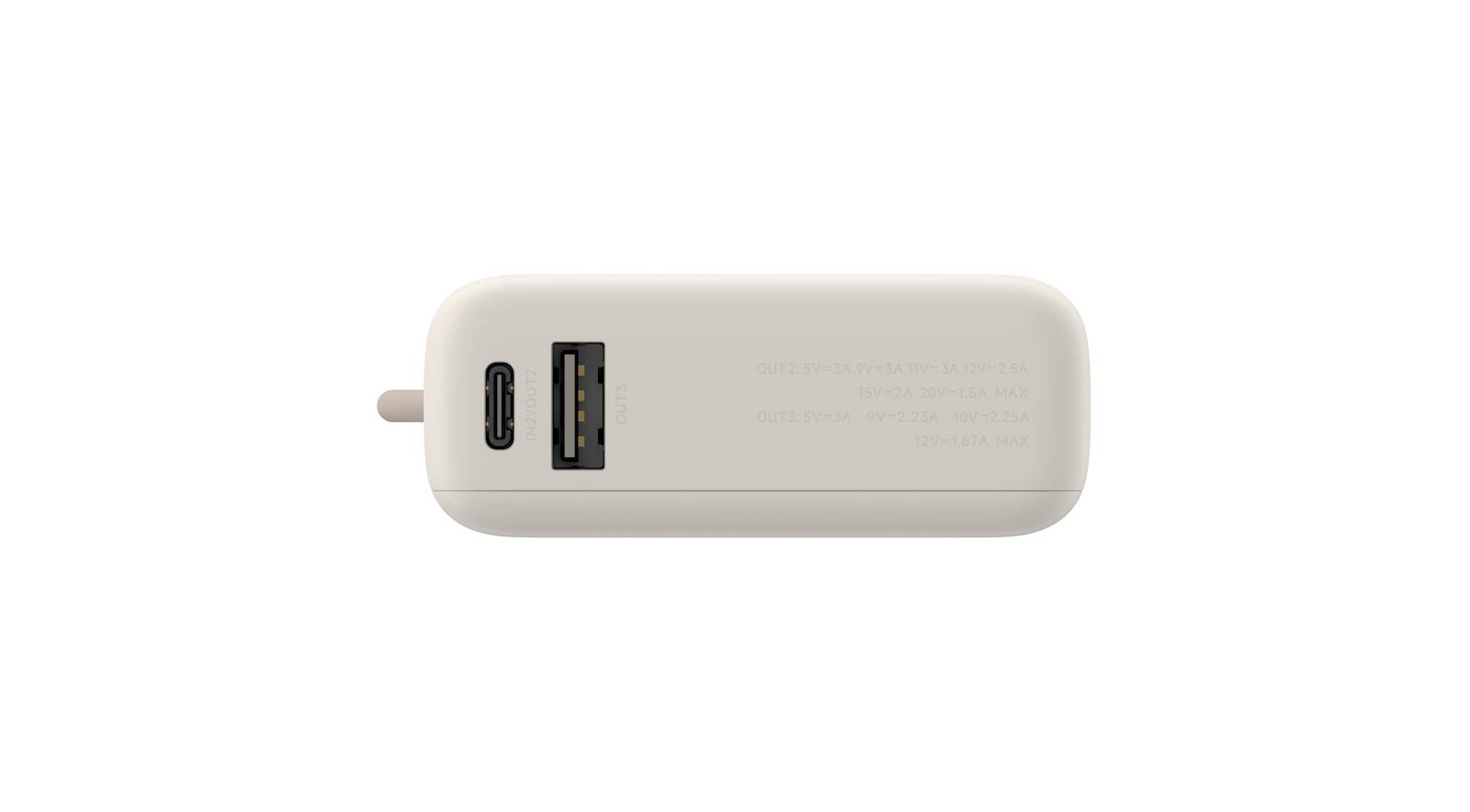 Xiaomi 33W Power Bank 10000 mAh Bež, 1x USB-A, 1x USB-C, integriran kabel USB-C - slika 5