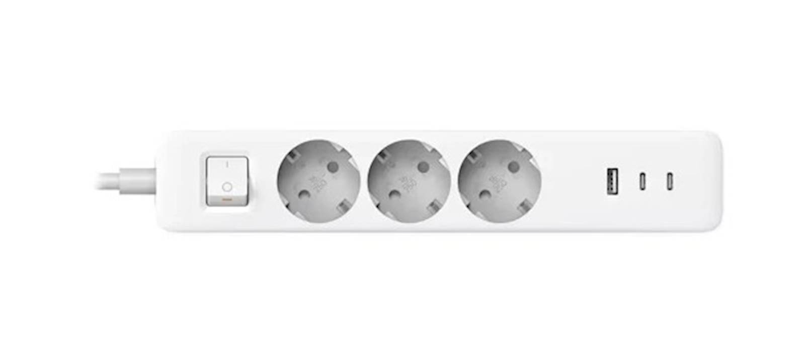 Xiaomi električni razdelilec 20W (2C1A), 3x vtičnica, 2x USB-C, 1x USB-A - slika 2
